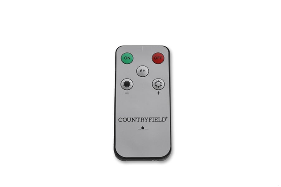 LED-Kerti Rustik 2stk.pk 15cm. Hvít(12)