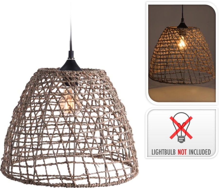 Loftljós 35x29cm seagrass