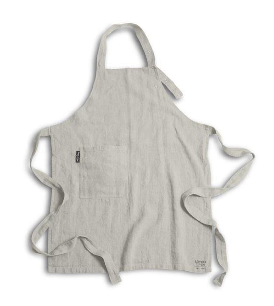 Lovely Linen Svunta með smellum light grey