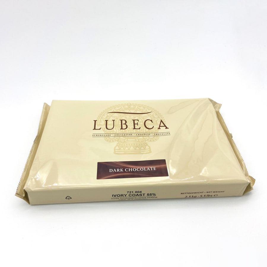 Lubeca Ivory Coast 55% Dark Chocolate Couverture Chips