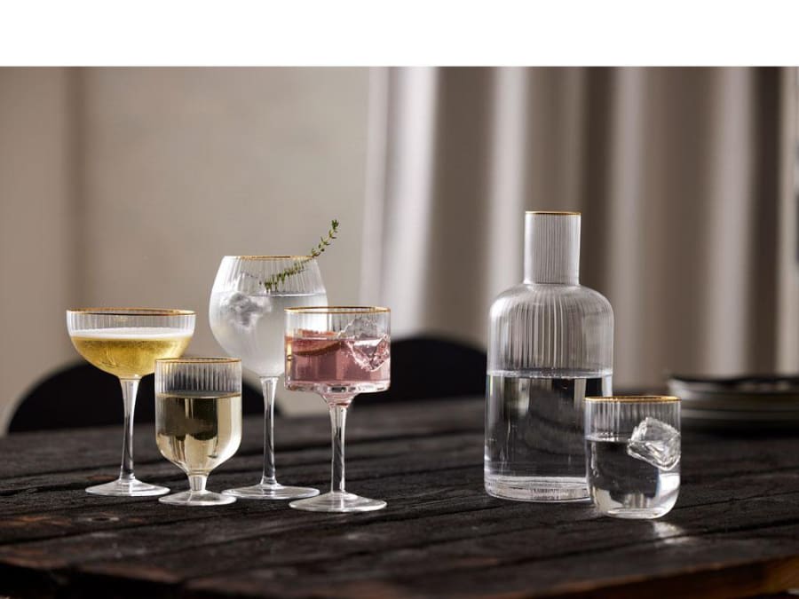 Lyngby Glas Karafla 1,5ltr Palermo gold