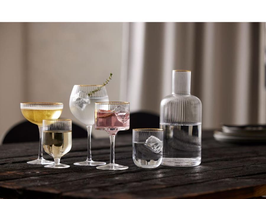 Lyngby Glas Karafla 1,5ltr Palermo gold