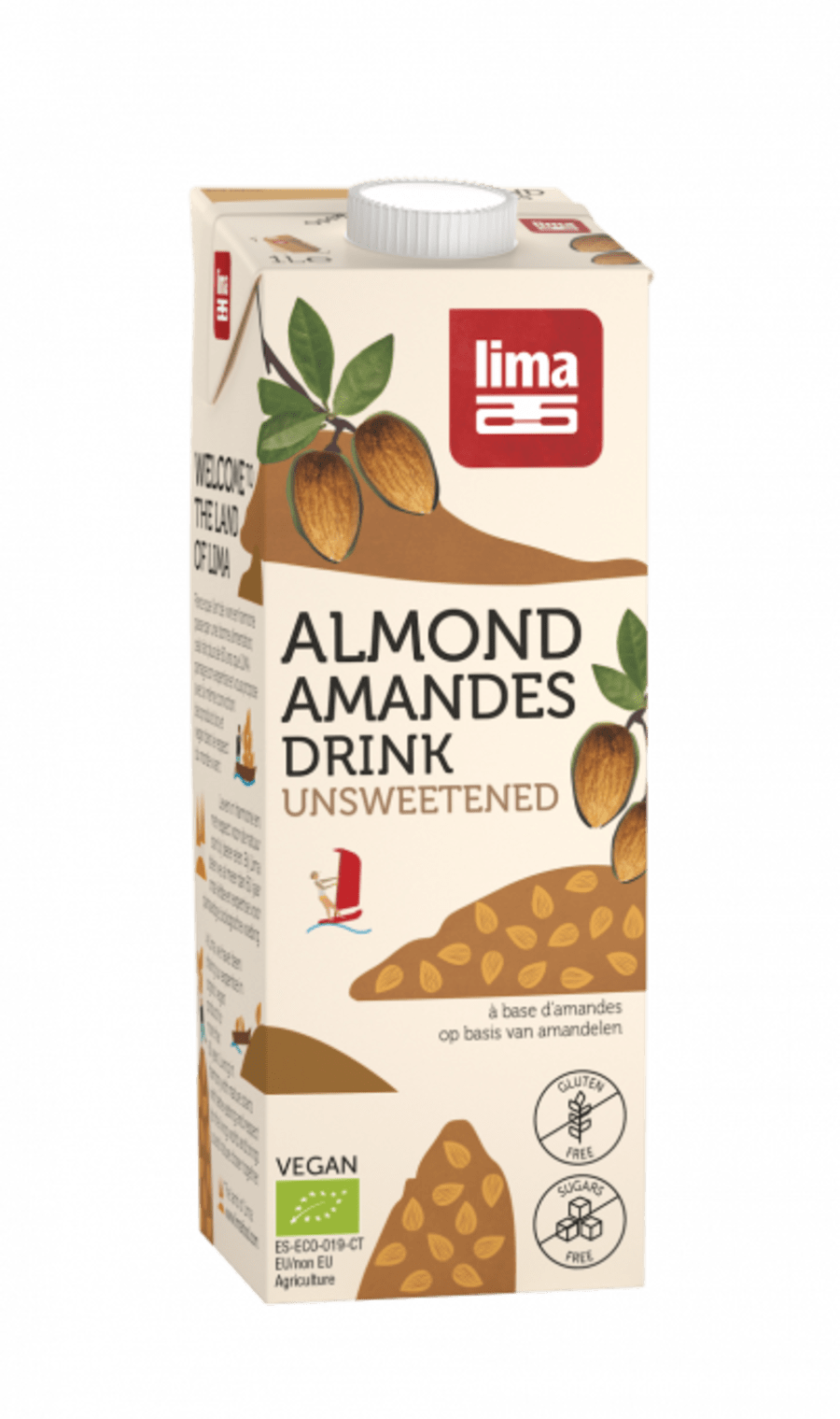 Möndlumjólk ósæt lífræn 1L