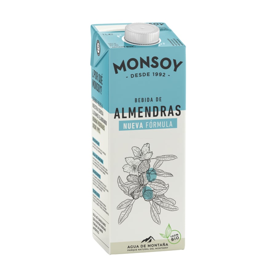 Möndlumjólk Monsoy lífræn 1ltr