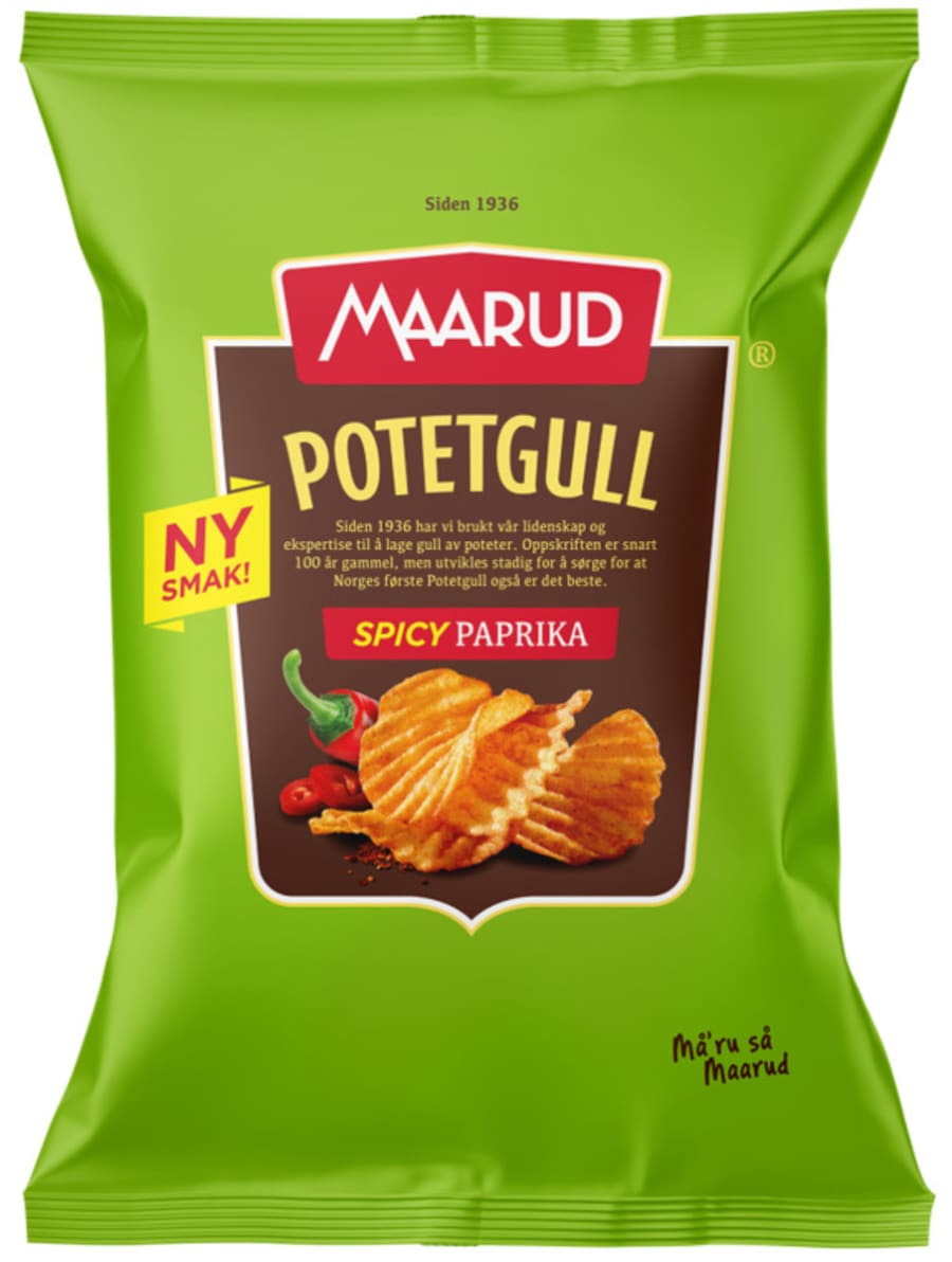 Maarud Potetgull Spicy Paprika 18x200 g