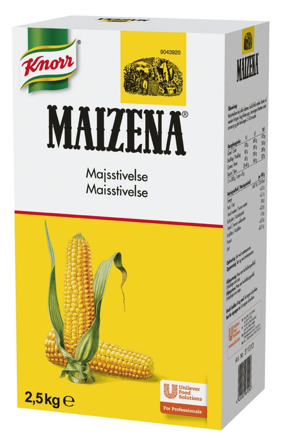 Maizena Maísmjöl 2,5kg (4stk/ks)