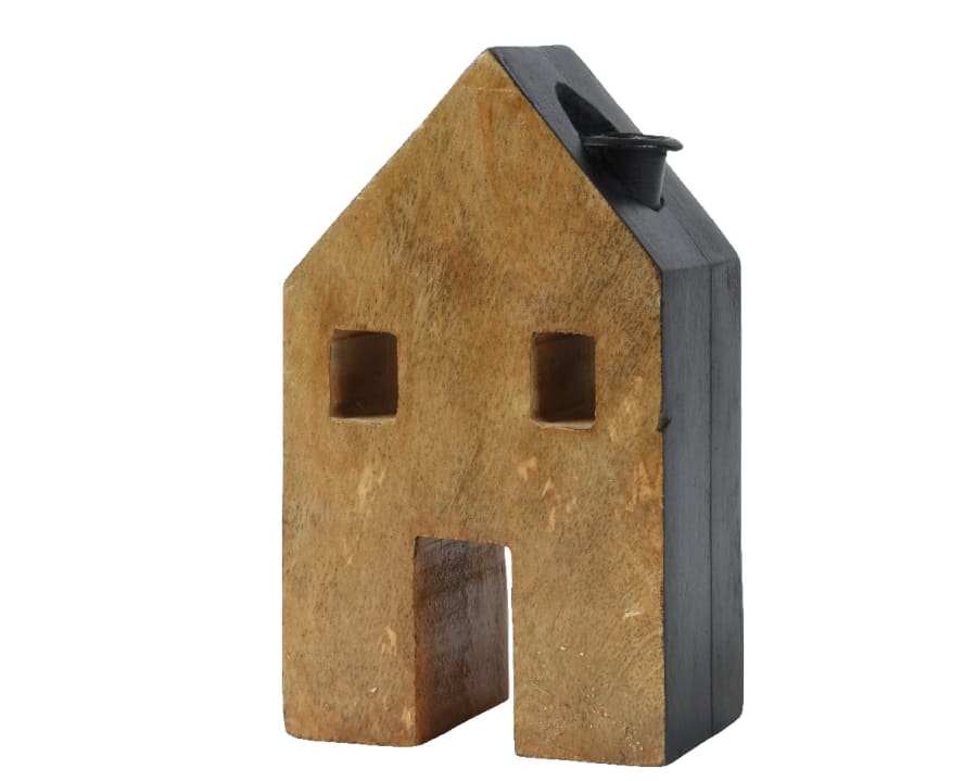 Mangowood Kertastjaki Hús 16cm. (18)