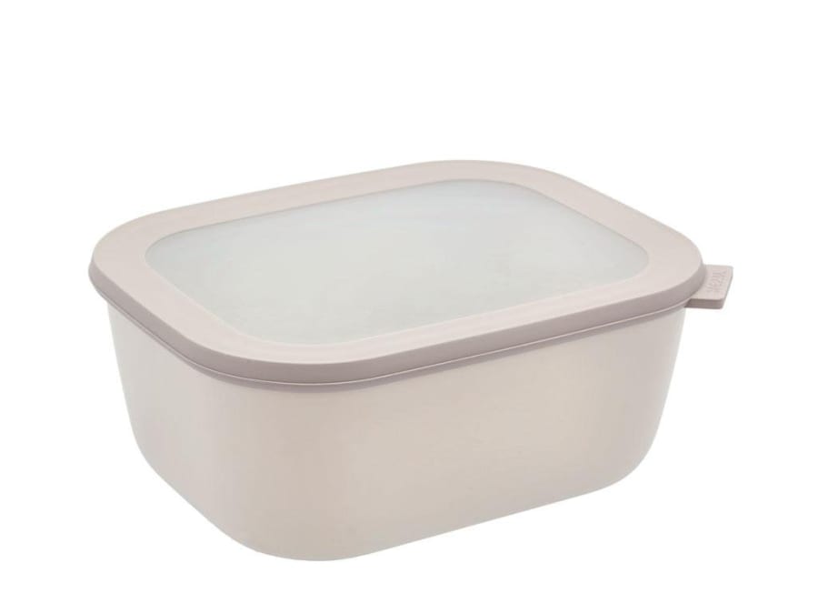 Mepal Cirqula skál m/loki 3ltr ferköntuð nordic white