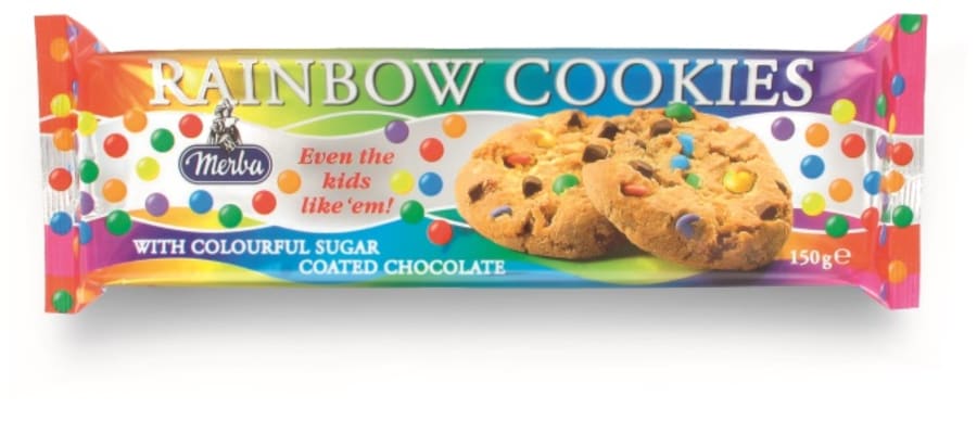 MERBA rainbow cookies 150g
