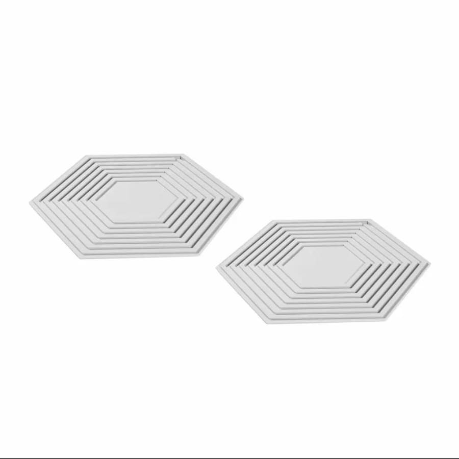 Modern House Pottaleppar silicon 2stk pk Grár