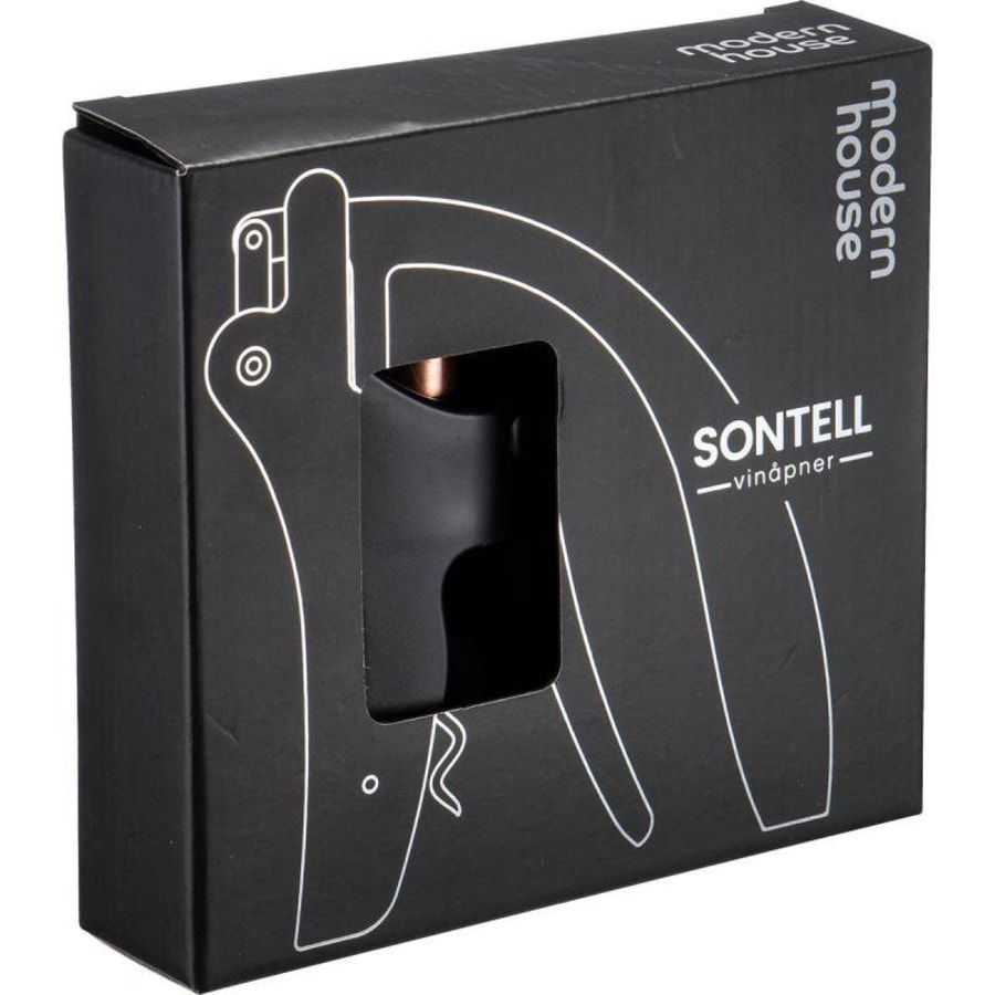 Modern House Vínflöskuopnari svartur Sontell