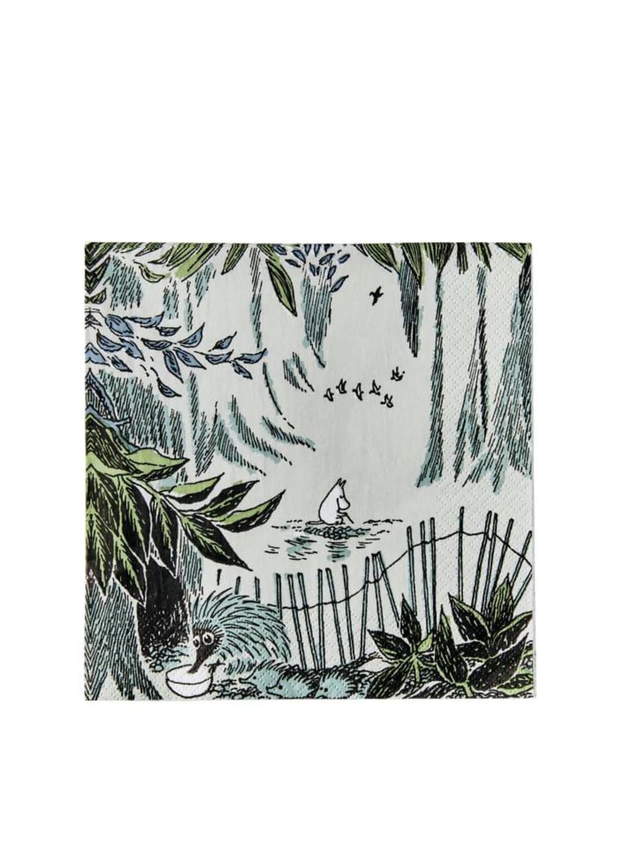 Moomin Servíettur 33cm grænar 20stk, Dagdraumar