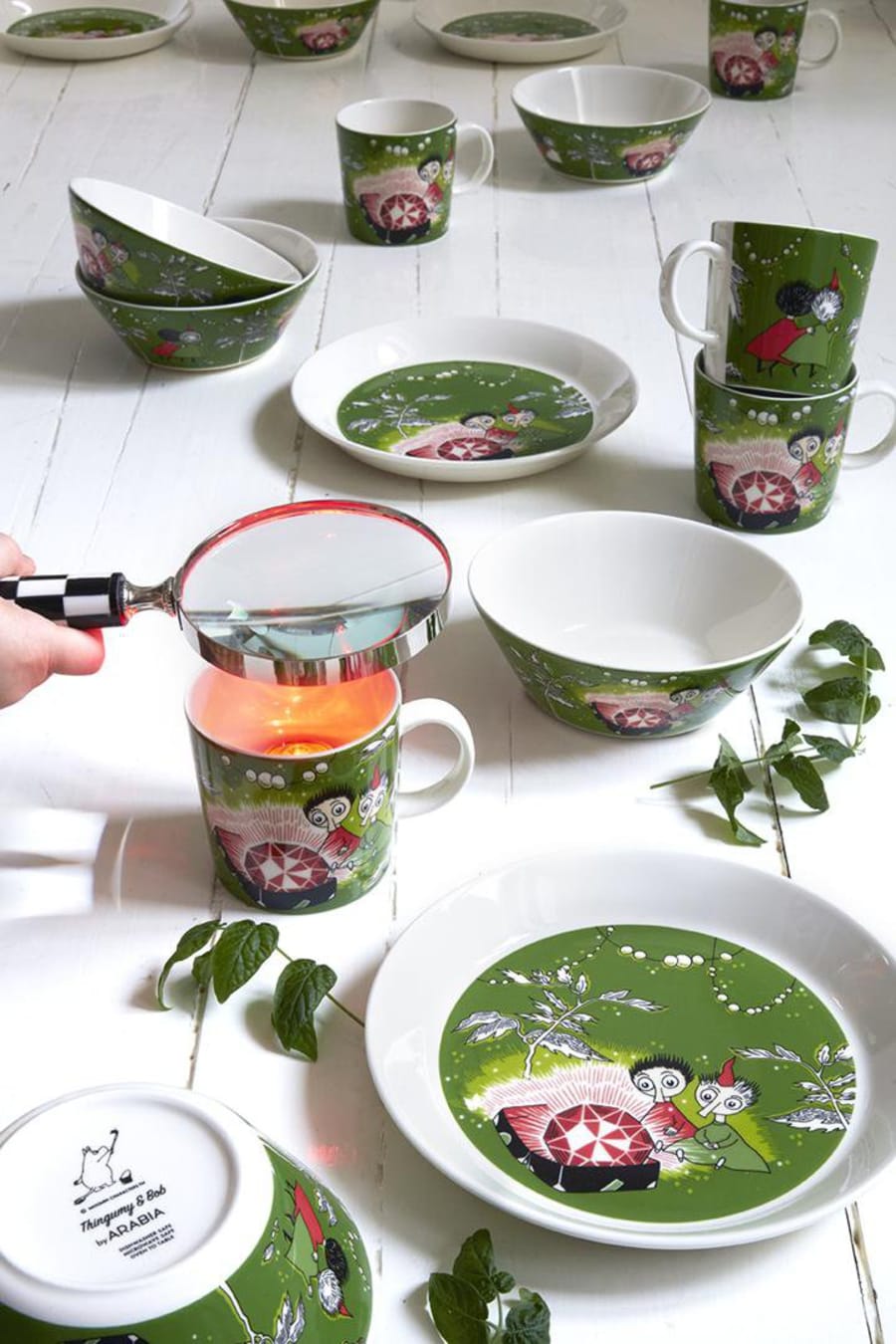 Moomin Skál 15cm djúp THINGUMY & BOB GREEN