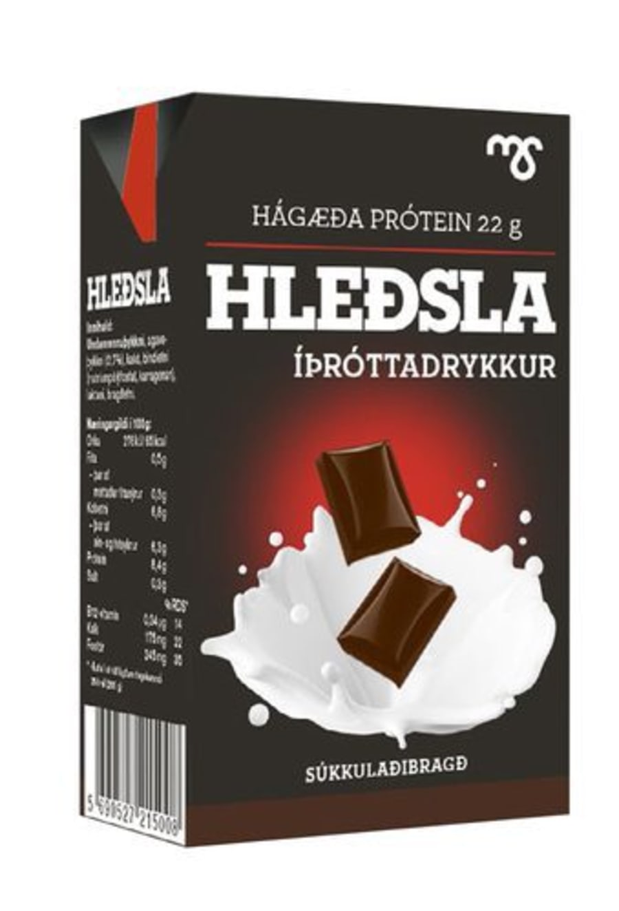 MS Hleðsla íþróttadrykkur m/súkkulaði 24x250ml
