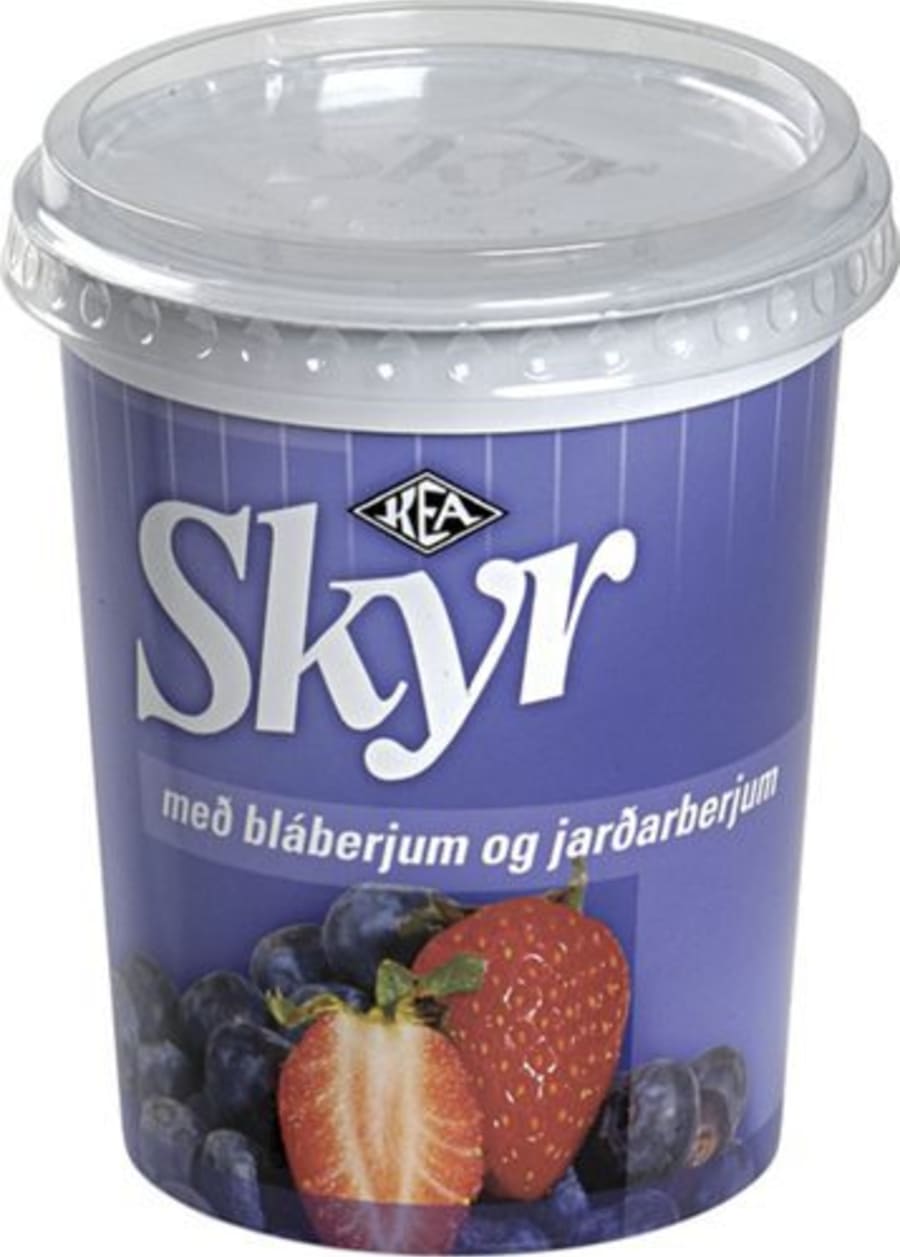 MS KEA skyr blá- og jarðarberja 6x500g