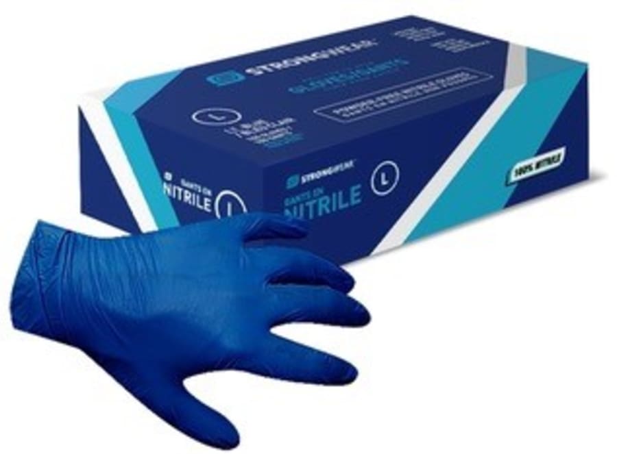 Nítril hanskar XL bláir 100stk