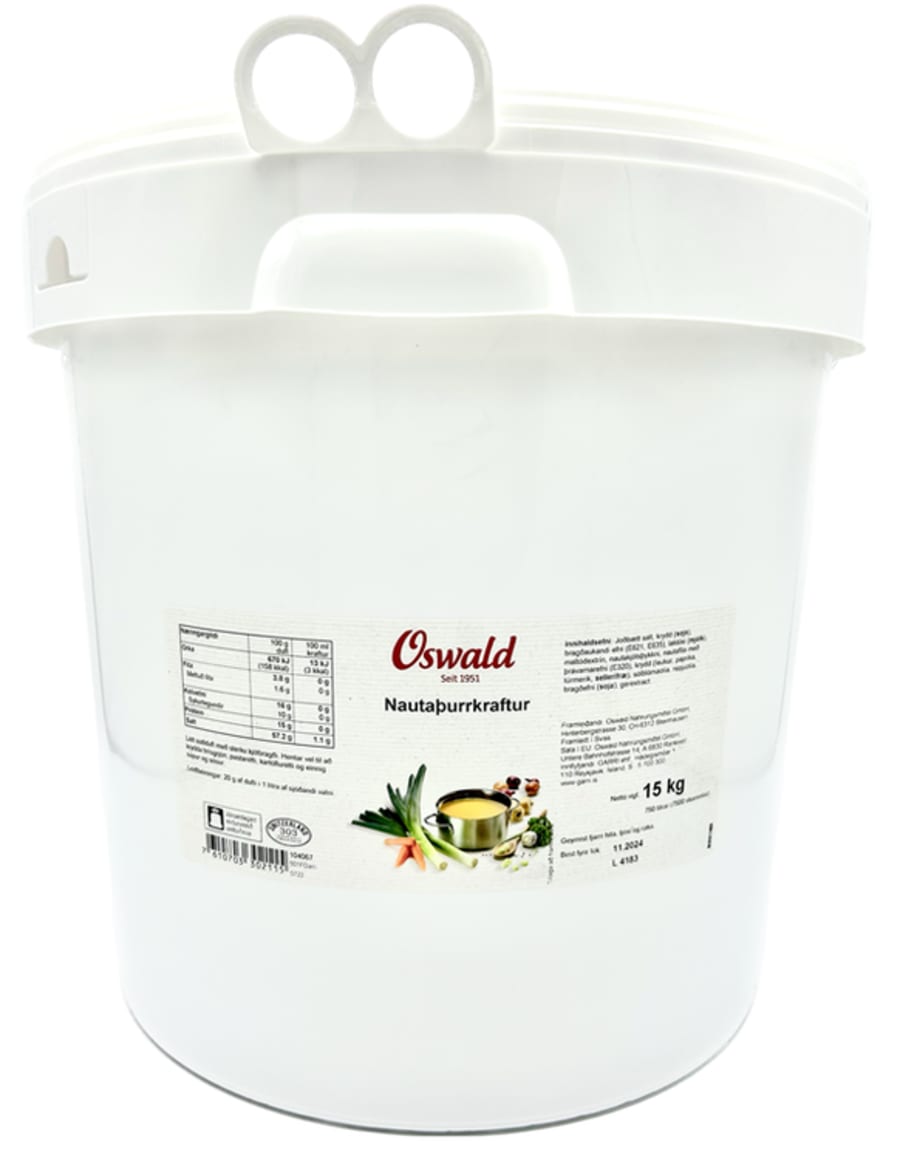 Nautaþurrkraftur 15kg