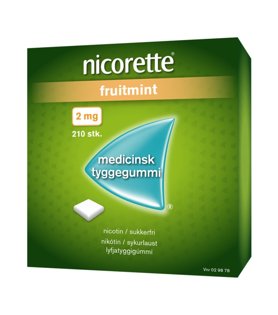 Nicorette Fruitmint lyfjatyggigúmmí