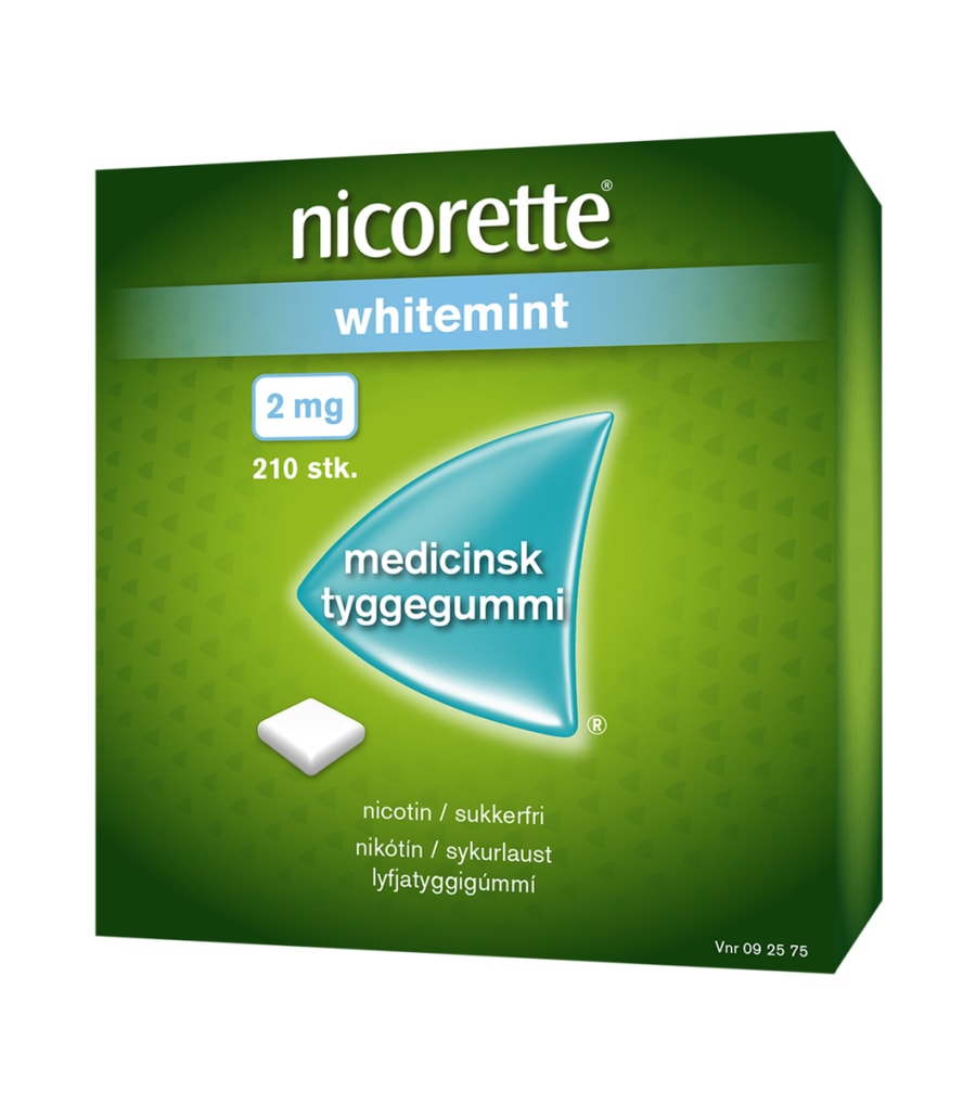 Nicorette Whitemint lyfjatyggigúmmí