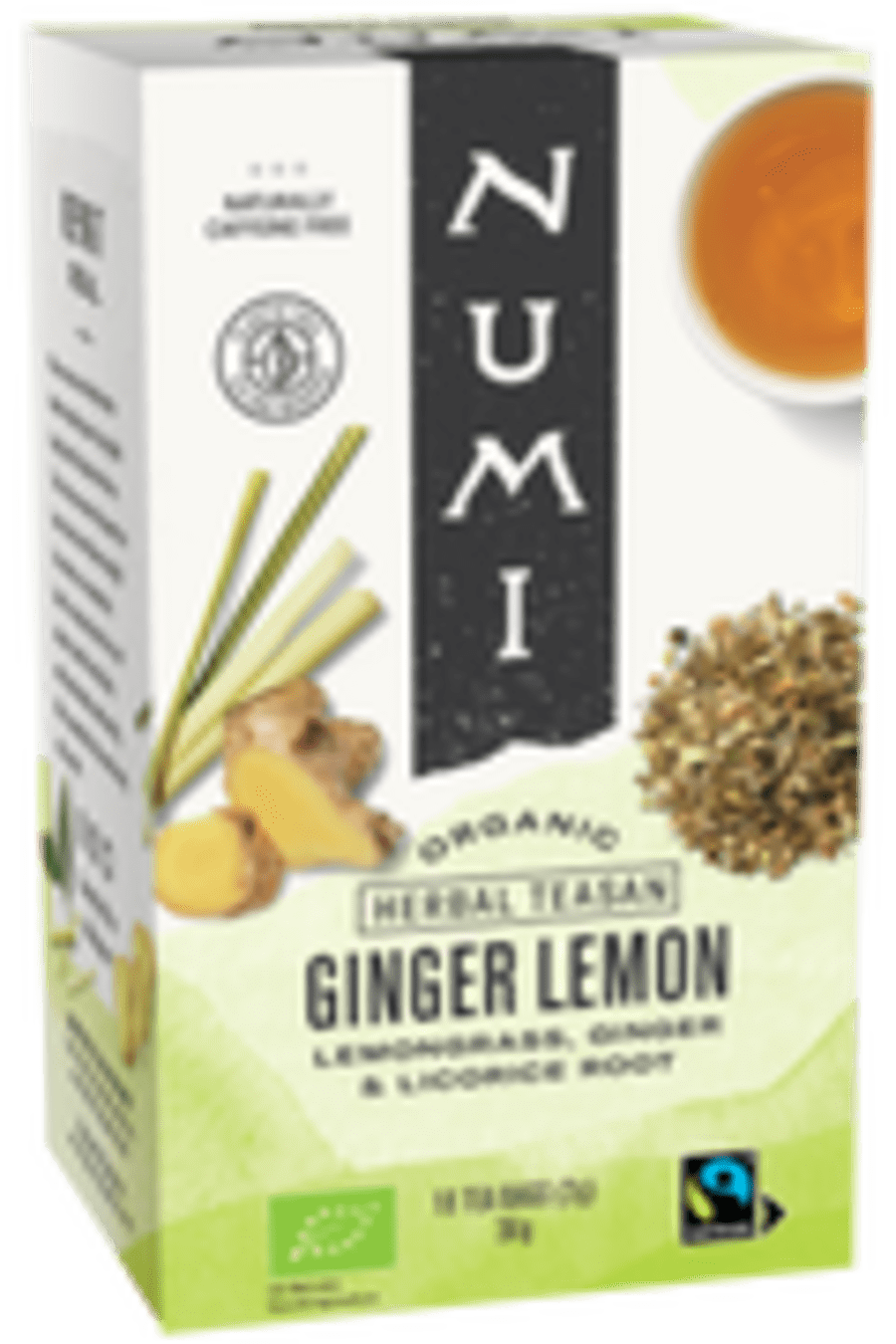 Numi lemon ginger decaf 18stk kassa