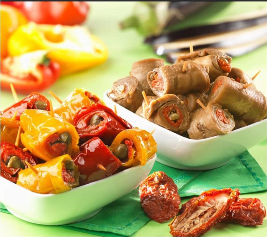 Paprikur Fylltar á spjóti 1x780g Greci