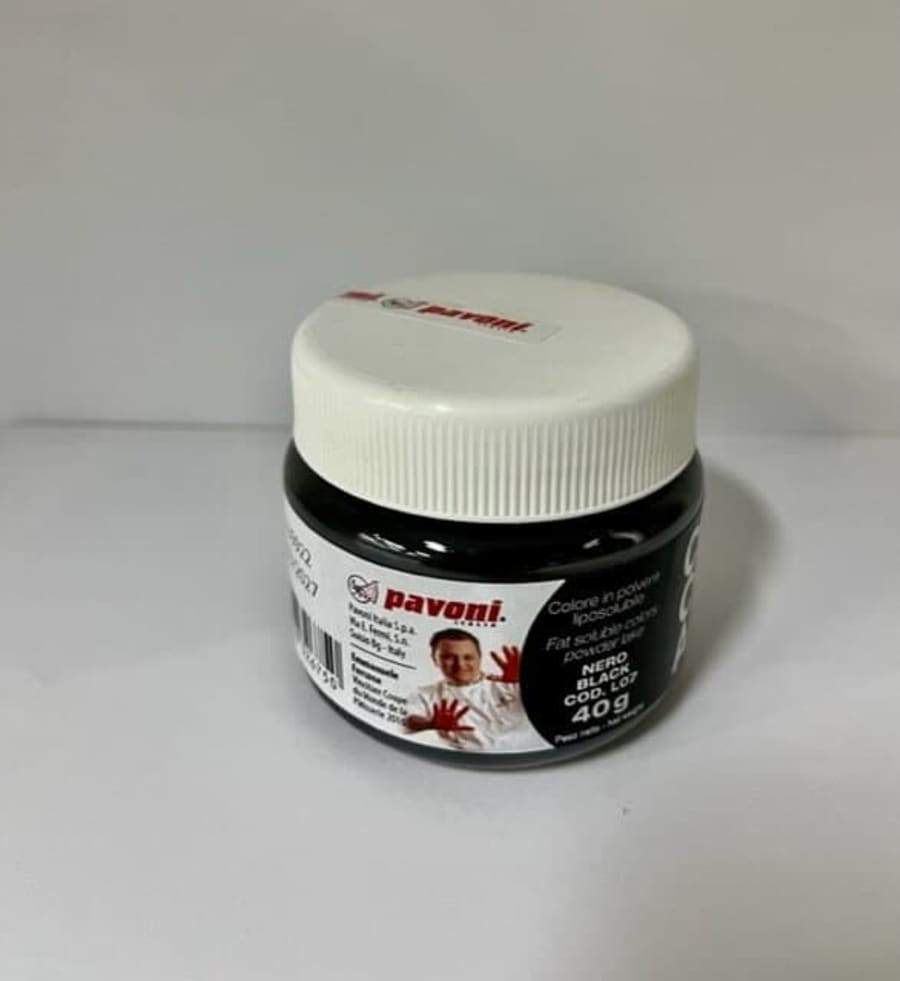 Pavoni matarlitur – Svartur 40 gr