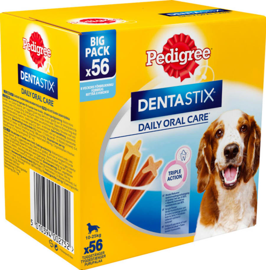 PED DENTAstix Med 56pk 1,44kg.