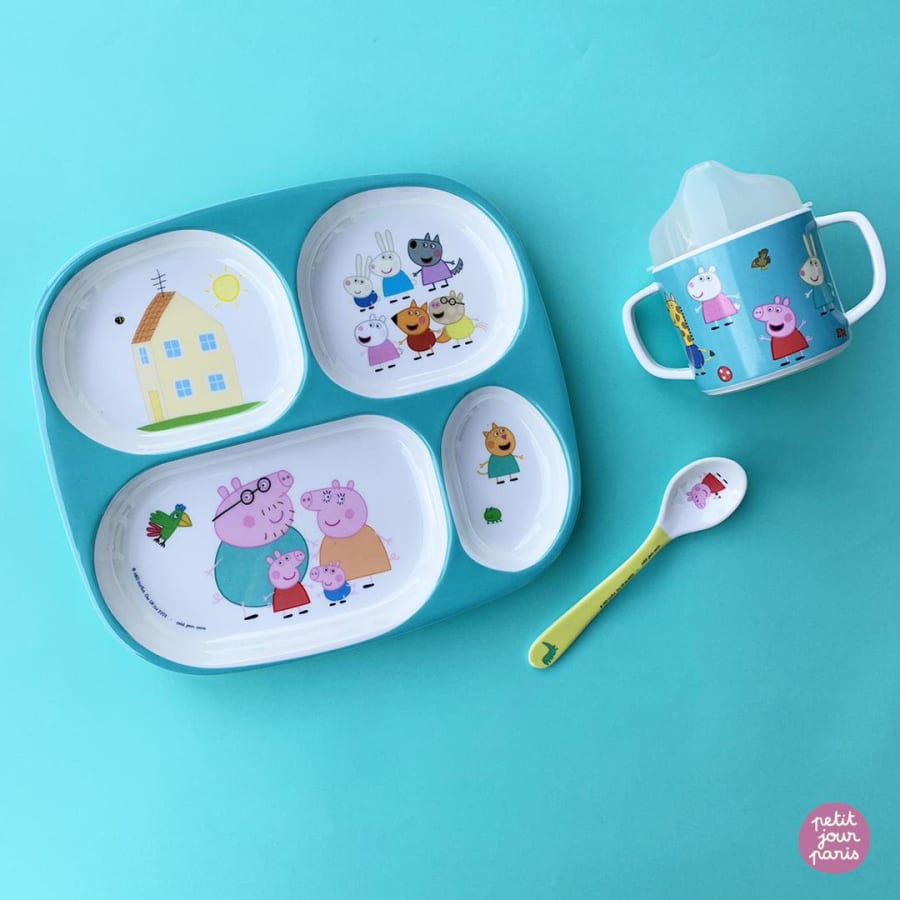 Petit Jour Diskur með hólfum Peppa pig