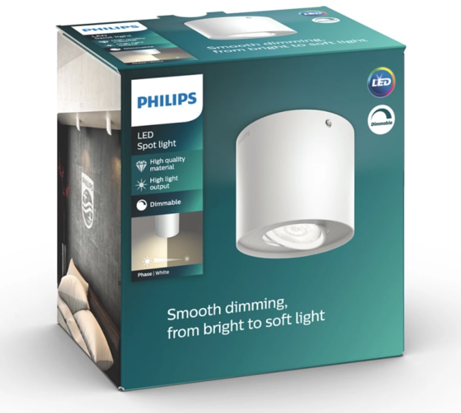 Phase surface spot hvítur 1f.