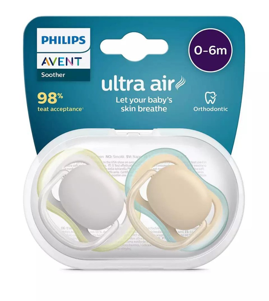 Philips-AVENT Snuð 0-6 Mán 2stk UltraAir Neutral