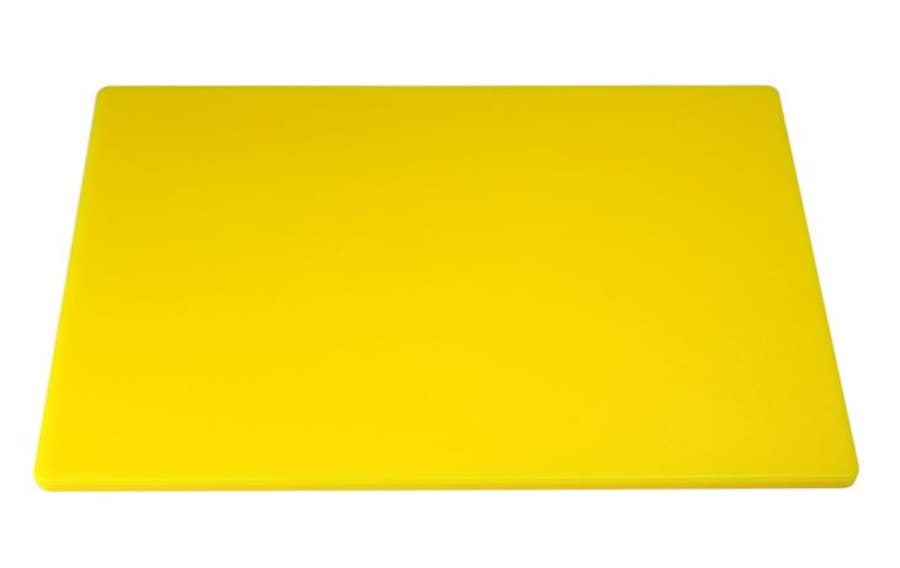 Plast skurðarbretti gult 45 x 30 cm.