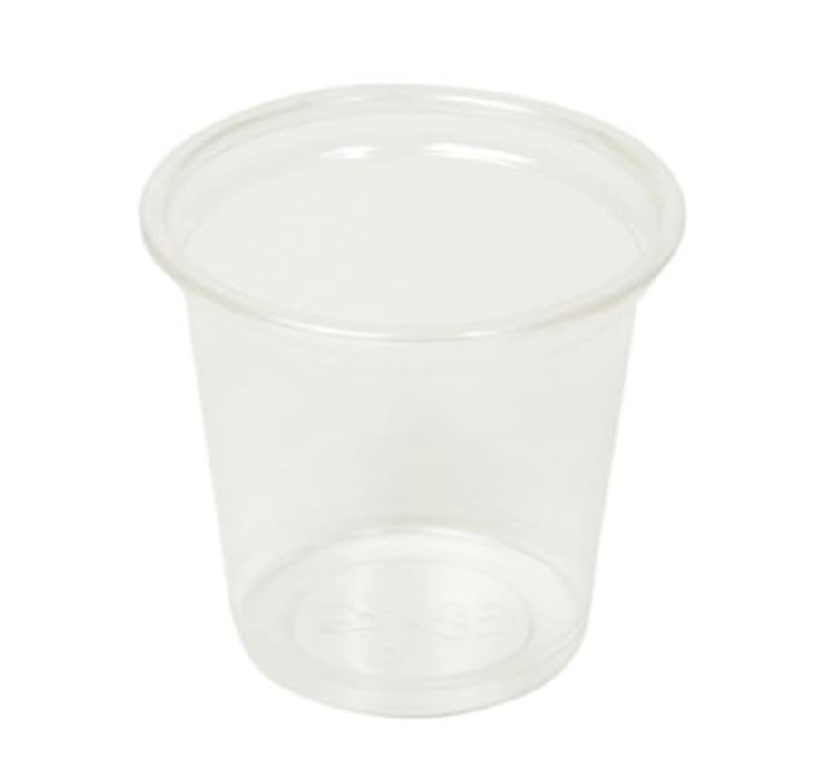 Plastbox 1oz Staup PET 100stk