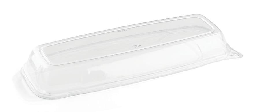 Plastlok á veislubakka 17x45cm 25stk