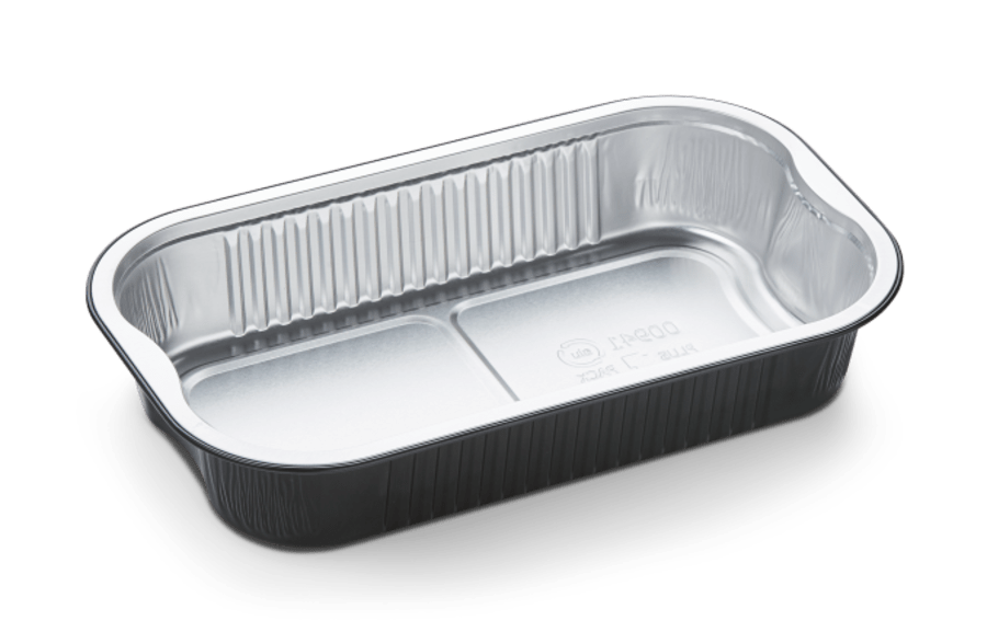 Plu álbakki svartur ready to cook 234x138x43mm 940ml 640stk