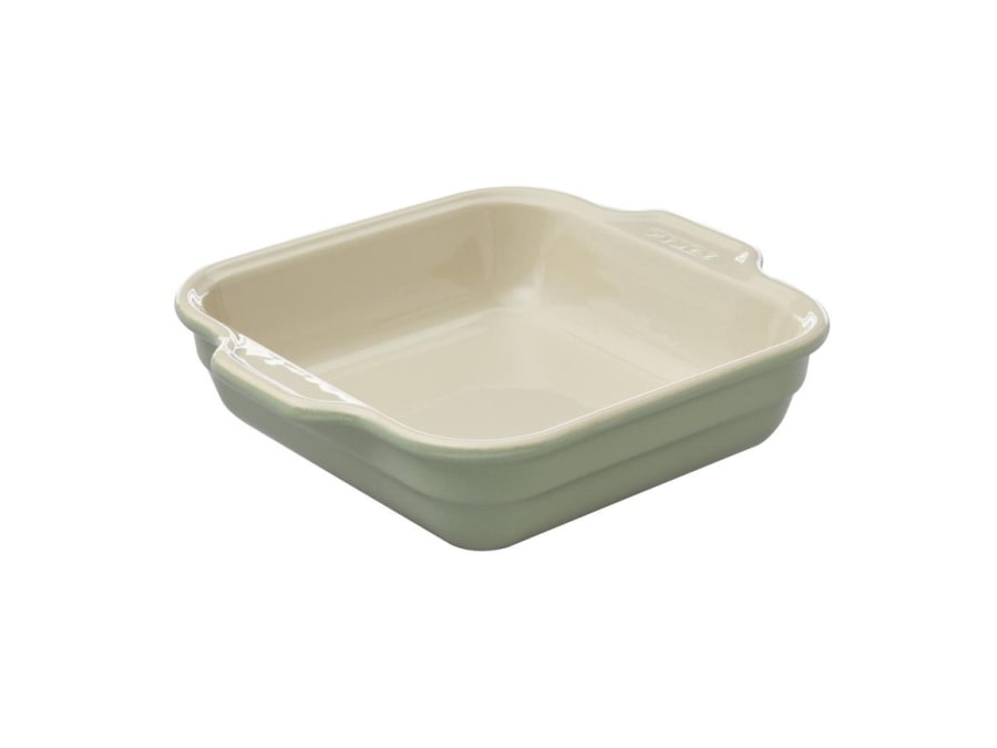 Pyrex Fat ferkantað 27x23cm Création sage green