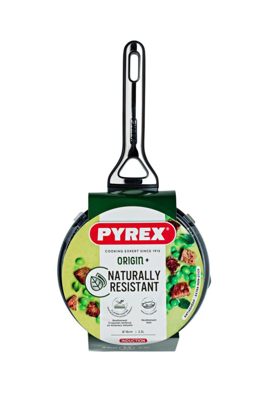 Pyrex Pottur 18cm með loki Origin black