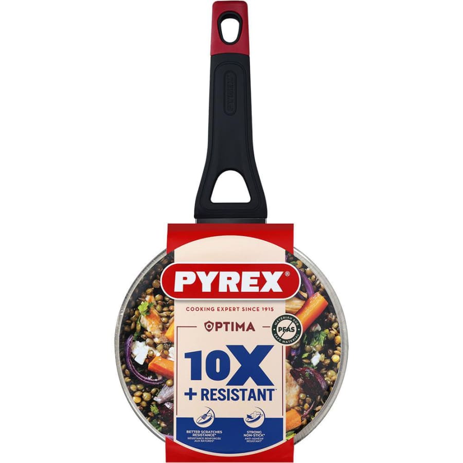 Pyrex Skaft pottur m/loki Optima 18cm