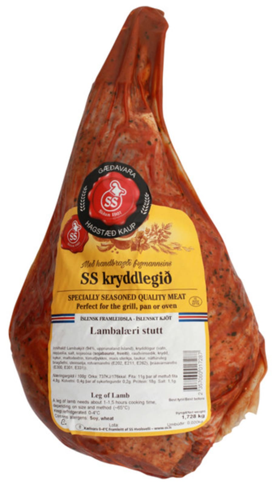 Rósmarín lambalæri stutt lt
