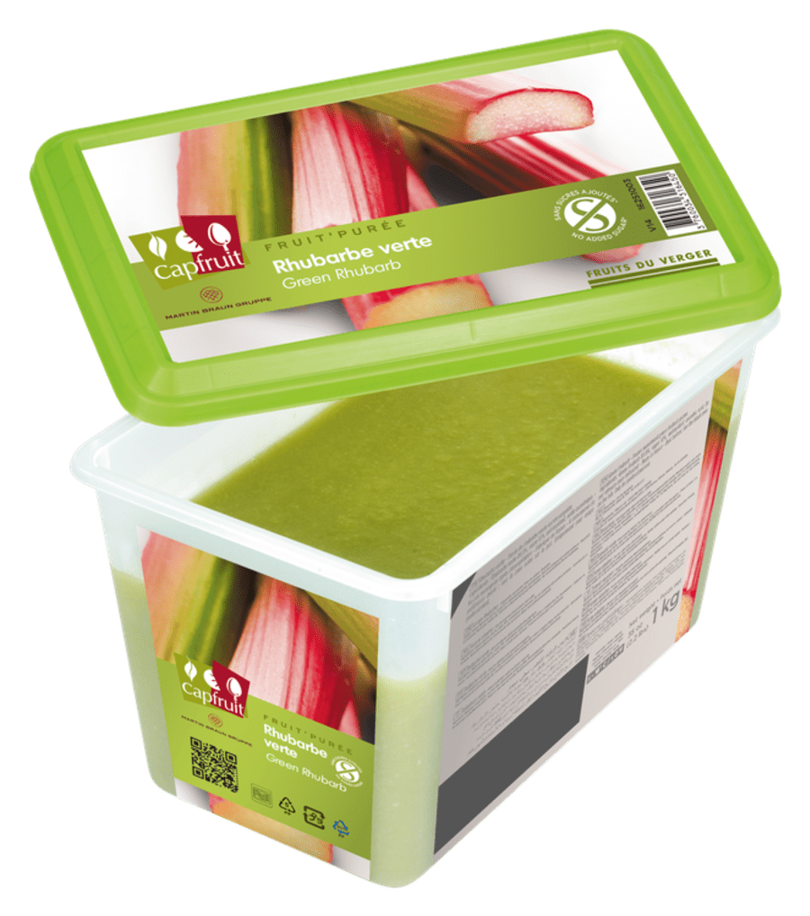 Rabarbara Puré Capfruit 1kg án viðbætts sykurs
