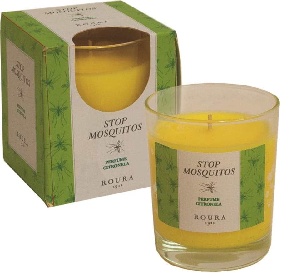 Roura Flugukerti Citronella Glerglas  83*70 mm - 30 klst