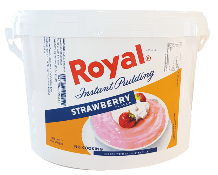 Royal búðingur jarðarberja 3kg