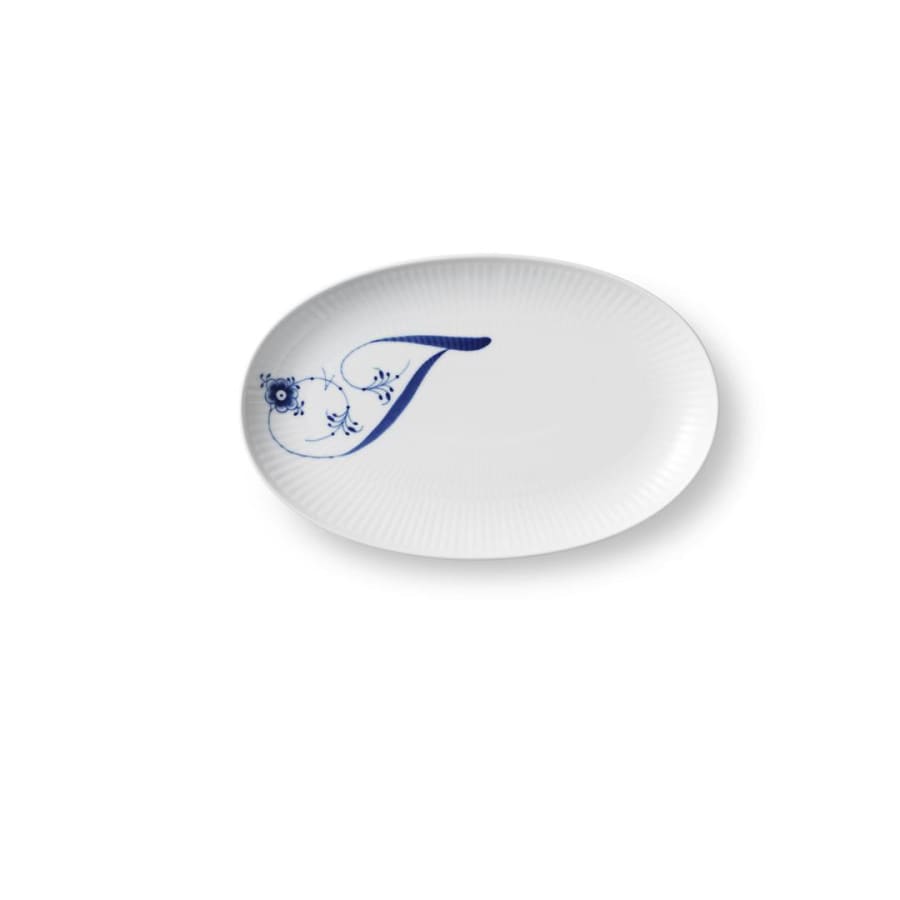 Royal Copenhagen Alphabet stafadiskur T 23cm