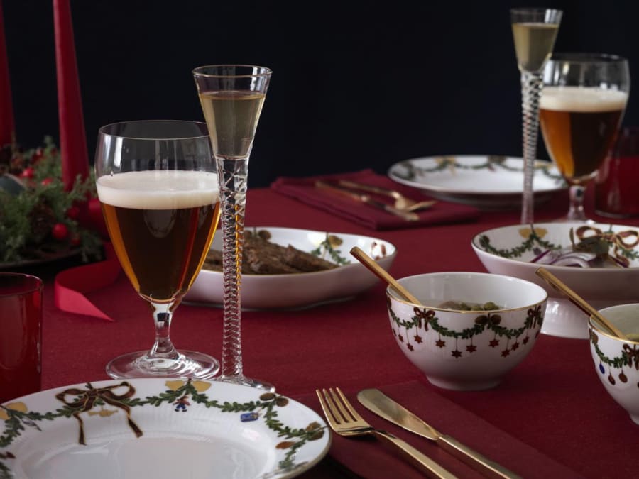 Royal Copenhagen Star Fluted skál á fæti