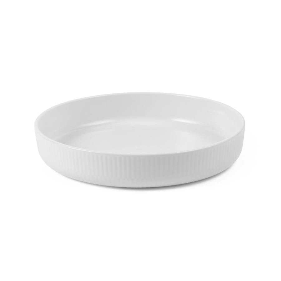 Royal Copenhagen White Fluted eldfast mót 27cm