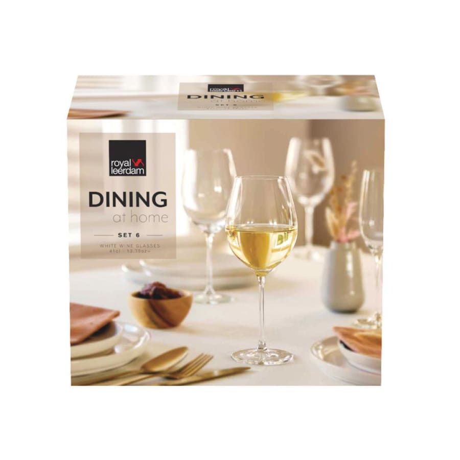 Royal Leerdam Glas hvítvín 41cl 6stk Dining At Home