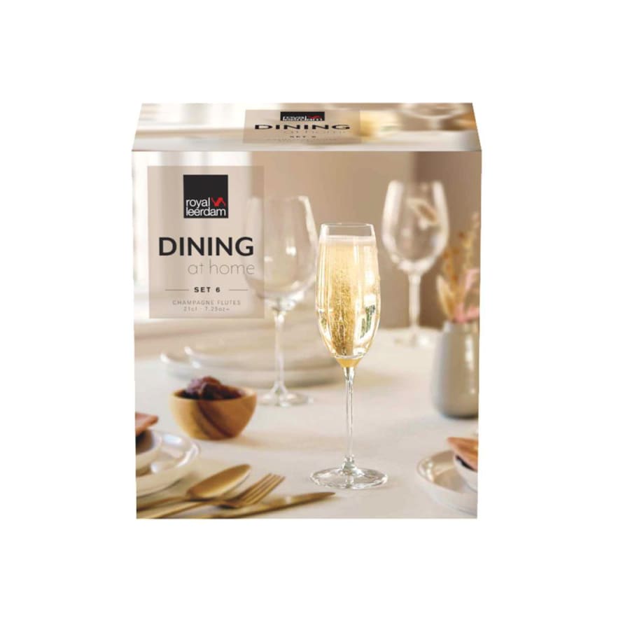 Royal Leerdam Glas kampavín 21cl 6stk Dining At Home