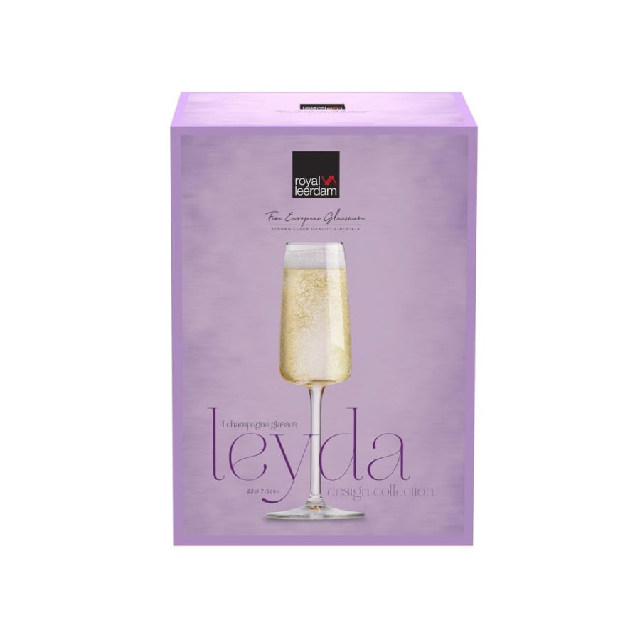 Royal Leerdam Glas kampavín 22cl 4stk Leyda