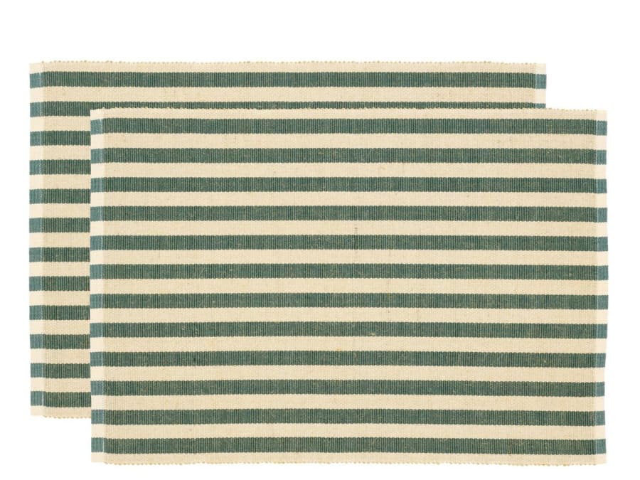 Södahl Diskamotta 2stk 33x48 Statement Stripe green