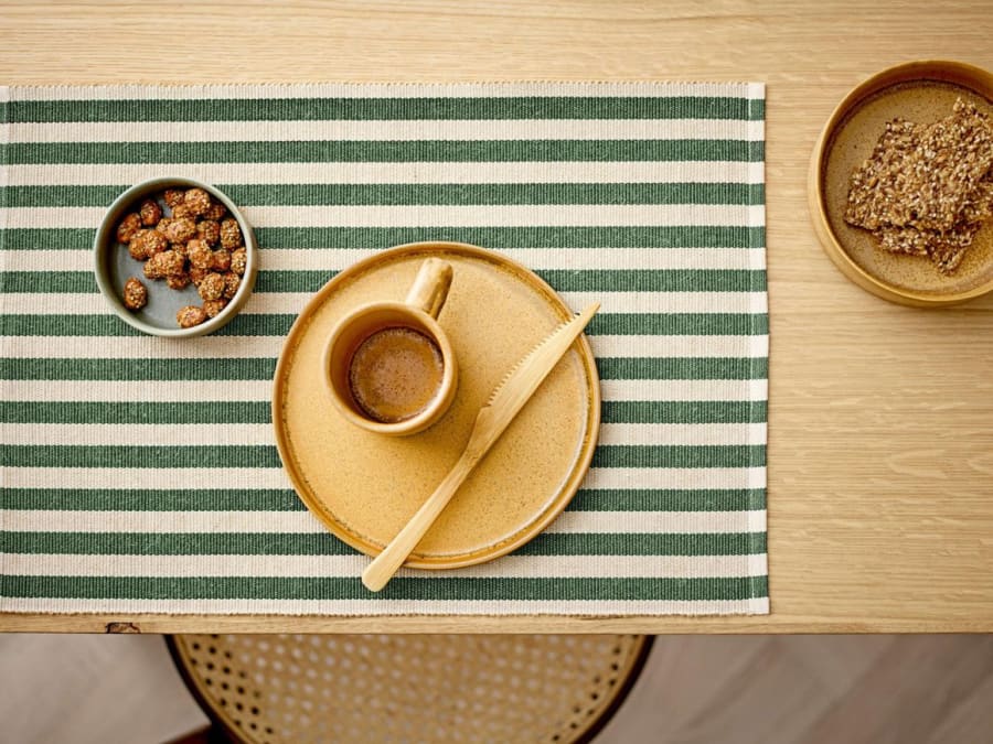 Södahl Diskamotta 2stk 33x48 Statement Stripe green