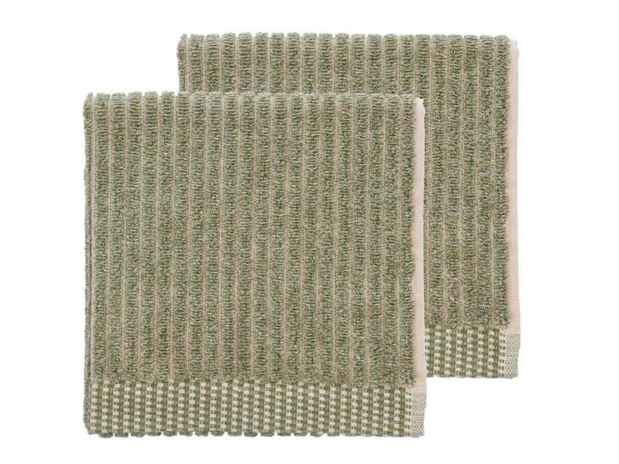 Södahl Handklæði 40x60 2stk Melange olive